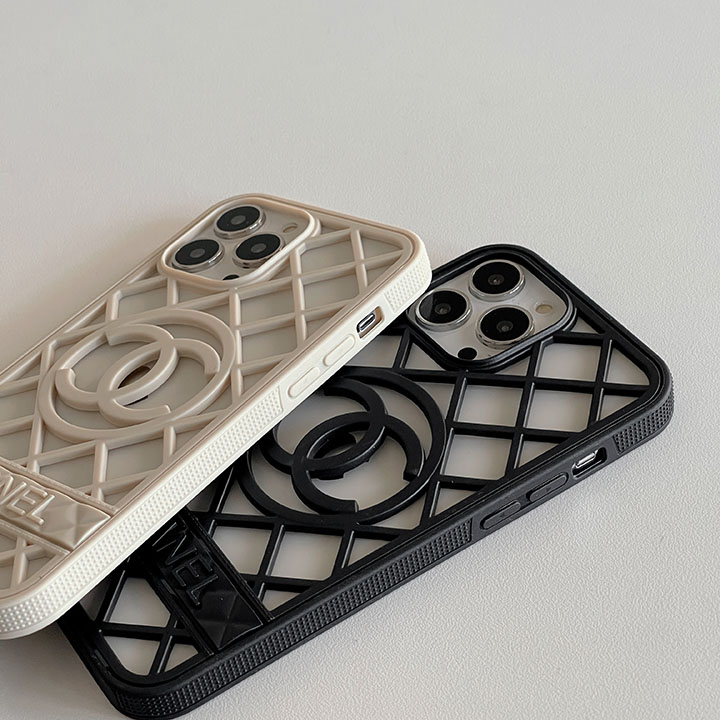  iPhone12 シャネル カバー 3D立体